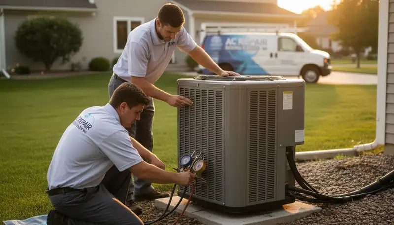 Professional AC repair service in Milwaukee WI by certified HVAC technicians
