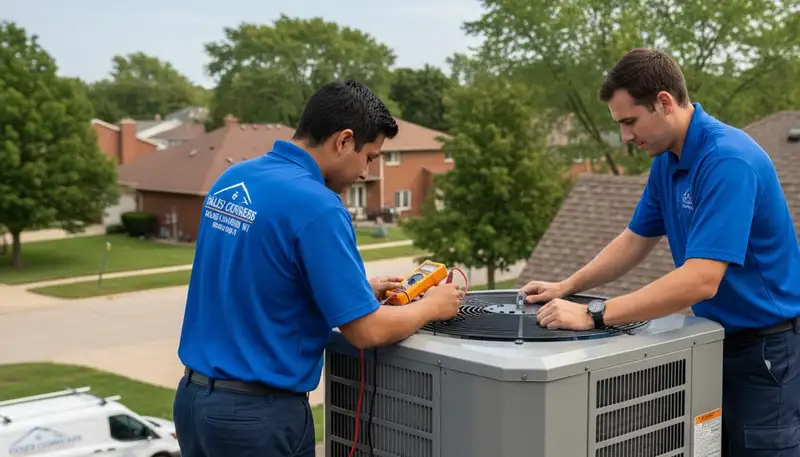 Professional AC repair technicians serving residential and commercial units in Milwaukee WI