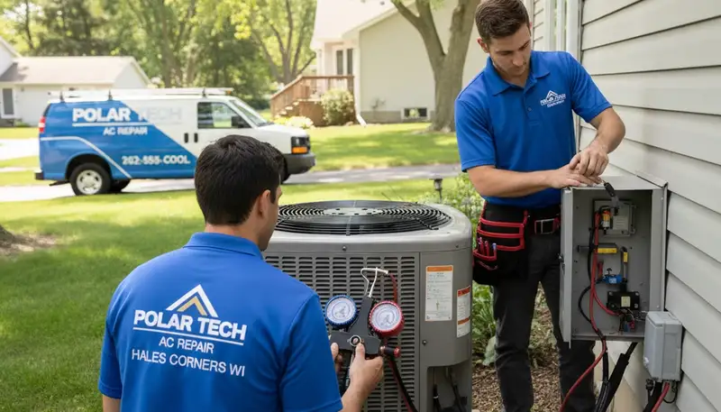 Professional AC repair service in Milwaukee WI by certified HVAC technicians